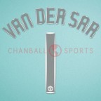 Manchester United 2007-2008 Van Der Sar #1 Champions League Homekit Nameset Printing 