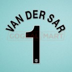 Manchester United 2008-2011 Van Der Sar #1 Champions League Awaykit Nameset Printing