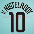 Manchester United 2002-2003 v.Nistelrooy #10 Champions League Awaykit Nameset Printing 