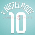 Manchester United 2003-2004 v.Nistelrooy #10 Champions League Awaykit Nameset Printing 