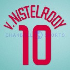 Manchester United 2002-2004 v.Nistelrooy #10 Champions League Awaykit Nameset Printing 