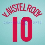 Manchester United 2004-2006 v.Nistelrooy #10 Champions League Awaykit Nameset Printing 