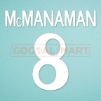 Real Madrid 1999-2000 McManaman #8 Awaykit Nameset Printing 