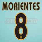 Real Madrid 2004-2005 Morientes #8 Homekit Nameset Printing