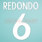 Real Madrid 1998-1999 Redondo #6 Awaykit Nameset Printing