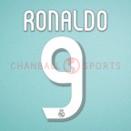 Real Madrid 2006-2007 Ronaldo #9 Awaykit Nameset Printing 