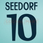 Real Madrid 1998-1999 Seedorf #10 Homekit Nameset Printing