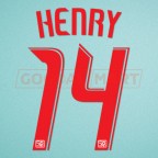 Red Bull 2010-2013 Henry #14 Homekit Nameset Printing