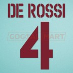 Roma 2004-2005 De Rossi #4 Awaykit Nameset Printing