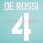 Roma 2004-2005 De Rossi #4 Homekit Nameset Printing