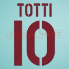 Roma 2003-2004 Totti #10 Awaykit Nameset Printing