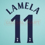 Tottentam 2016-2017 Lamela #11 Champions League Homekit Nameset Printing