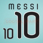 Argentina 2010 Messi #10 World Cup Homekit Nameset Printing