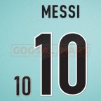 Argentina 2012 Messi #10 Homekit - Semi final Nameset Printing