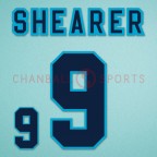 England 1996 Shearer #9 EURO Homekit Nameset Printing 