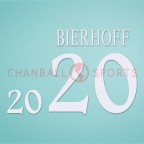Germany 1996 Bierhoff #20 EURO Awaykit Nameset Printing 