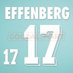 Germany 1994 Effenberg #17 Awaykit Nameset Printing