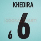 Germany 2012 Khedira #6 EURO Homekit Nameset Printing