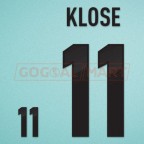 Germany 2012 Klose #11 EURO Homekit Nameset Printing