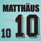 Germany 1994 Matthäus #10 World Cup Homekit Nameset Printing 