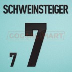 Germany 2012 Schweinsteiger #7 EURO Homekit Nameset Printing