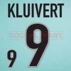 Netherland 1998 Kluivert #9 World Cup Homekit Nameset Printing