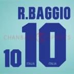 Italy 1994-1996 Baggio #10 Awaykit Nameset Printing 