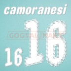 Italy 2008 Camoranesi #16 EURO Homekit Nameset Printing
