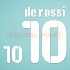 Italy 2009 De Rossi #10 Homekit Nameset Printing 