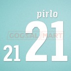 Italy 2010 Pirlo #21 World Cup Homekit Nameset Printing 