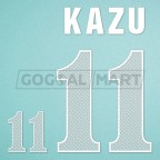 Japan 1999-2000 Kazu #11 Homekit Nameset Printing