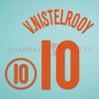 Netherlands 2004 v.Nistelrooy #10 EURO Awaykit Nameset Printing 
