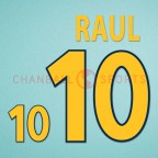 Spain 2000 Raul #10 EURO Homekit Nameset Printing 