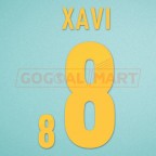 Spain 2012 Xavi #8 EURO Homekit Nameset Printing