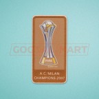 Italian League AC Milan Champions 2007 Soccer Patch / Badge