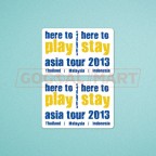 England Premier League Chelsea 2013 Asia Tour - Thailand, Malaysia, Indonesia Soccer Patch / Badge