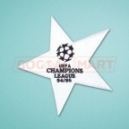 UEFA Champions League 1994-1995 Manchester United Big Star Sleeve Soccer Patch / Badge