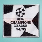 UEFA Champions League 1994-1995 White Sleeve Soccer Patch / Badge