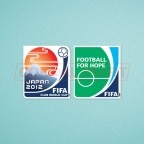 FIFA Club World Cup Japan 2012 + Football For Hope Sleeve Soccer Patch / Badge 