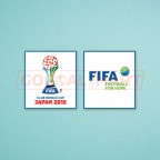 FIFA Club World Cup Japan 2015 + Football For Hope Sleeve Soccer Patch / Badge 