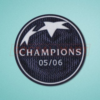 UEFA CHAMPIONS LEAGUE and 9 TIMES CHAMPIONS BADGES 2006-2008 