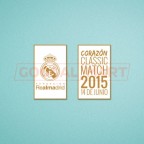 Real Madrid Legends vs Liverpool Legends 2015 Corazón Classic Match RM Patch 