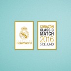Real Madrid Legends Corazón Classic Match 2016 Soccer Patch / Badge