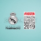 Real Madrid Legends Corazón Classic Match 2019 Sleeve Soccer Patch / Badge