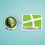 Germany Bundesliga League Cup DFB-Pokal & FUSSBALL.DE 2010-2011 Sleeve Soccer Patch / Badge