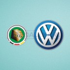 Germany Bundesliga League Cup DFB-Pokal & VW sponsor logo 2012-2014 Soccer Patch / Badge