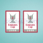 Arsenal Emirates Cup 2008 Sleeve Soccer Patch / Badge