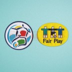 UEFA European Championship 1996 + Fair Play Sleeve Soccer Patch / Badge
