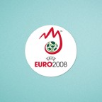 UEFA European Championship 2008 Sleeve Soccer Patch / Badge（Plastic)