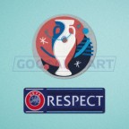 UEFA European Championship 2016 + Respect Sleeve Soccer Patch / Badge 